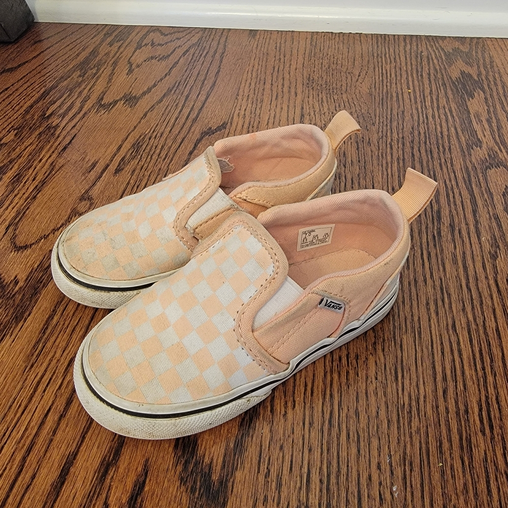 Vans Toddler Checkered Slip-Ons
